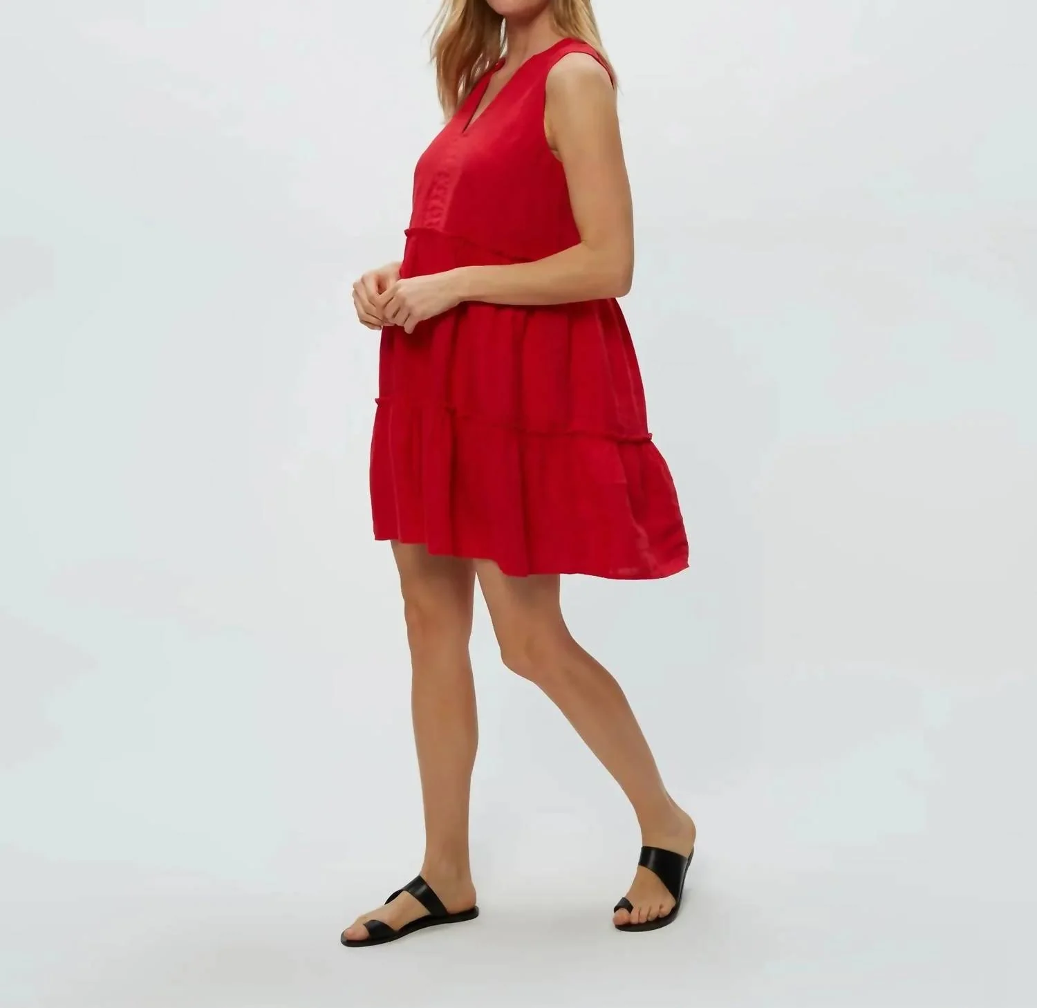 Sandra Knee Length Dress In Rumba - Image 3