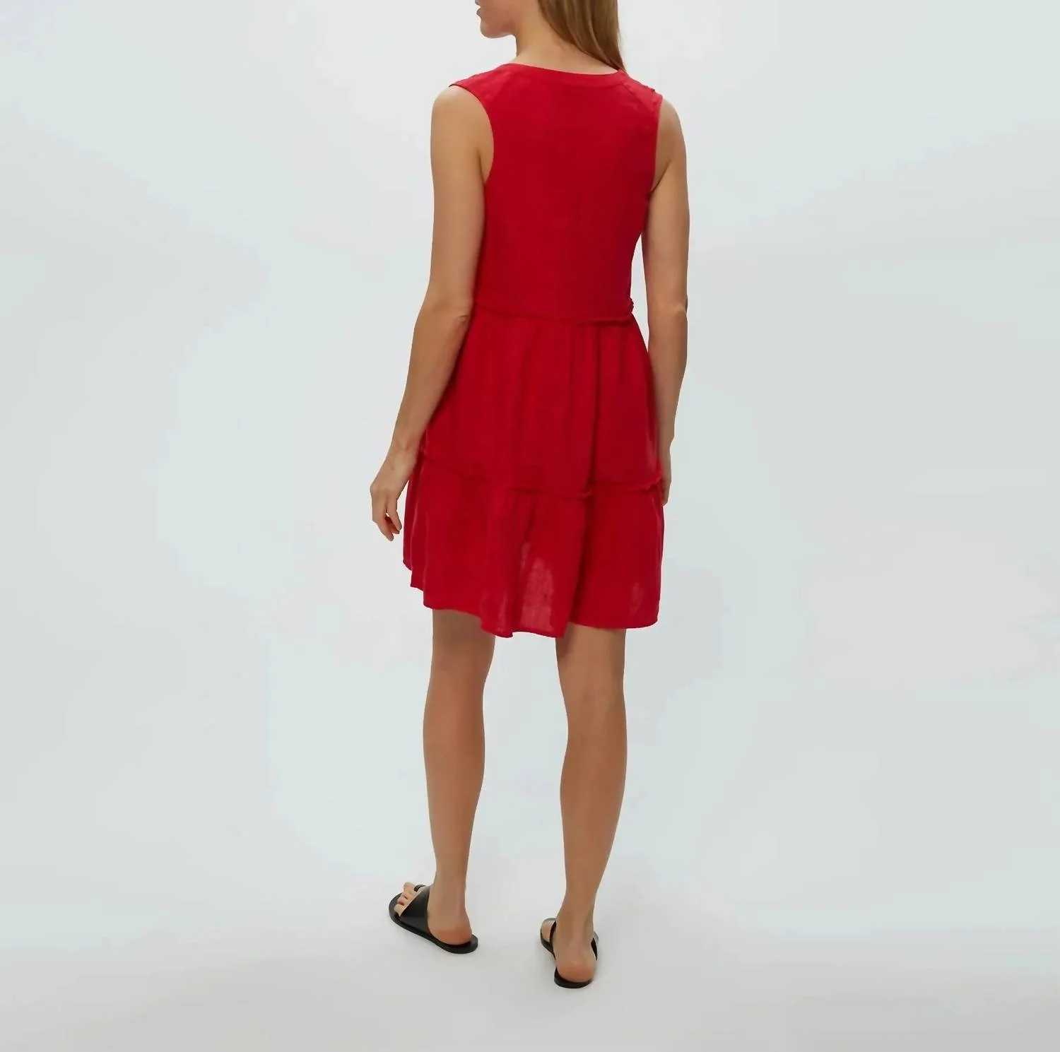 Sandra Knee Length Dress In Rumba - Image 4