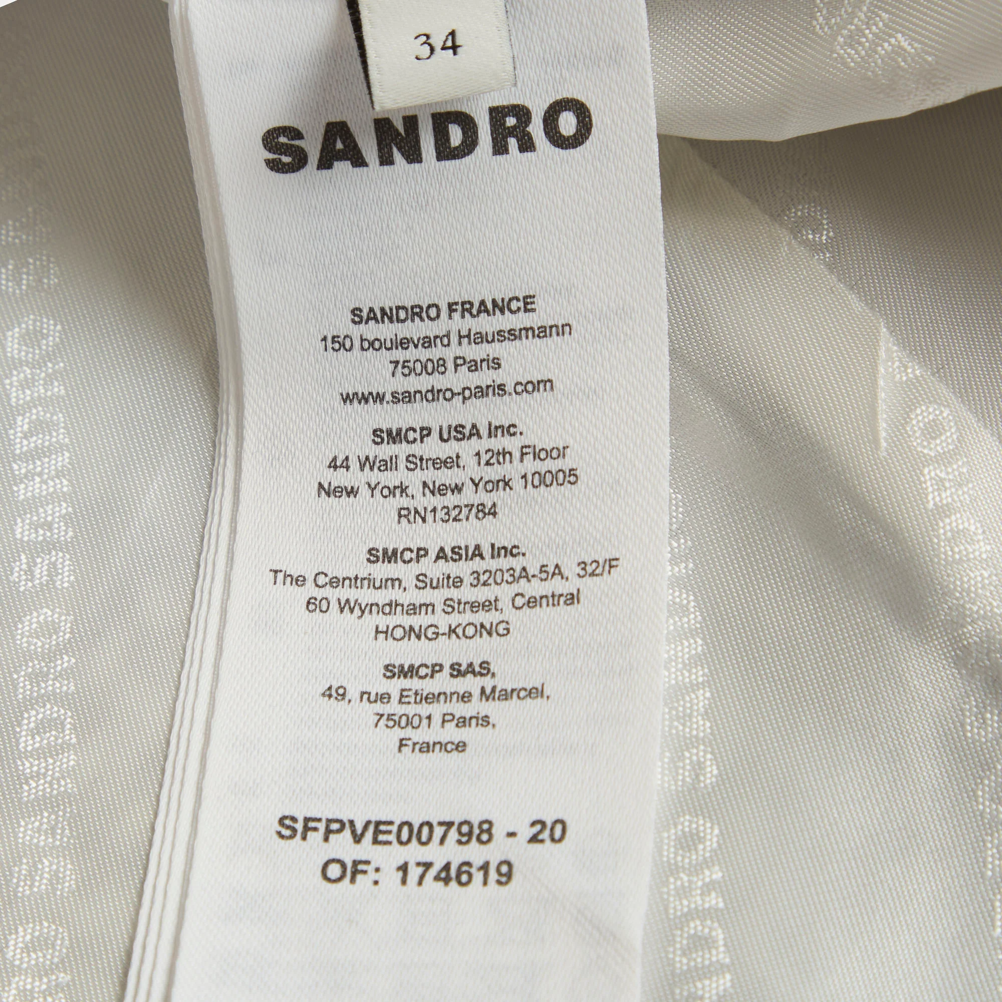 Sandro Black/white Tweed Sequin Embellished Blazer - Image 5