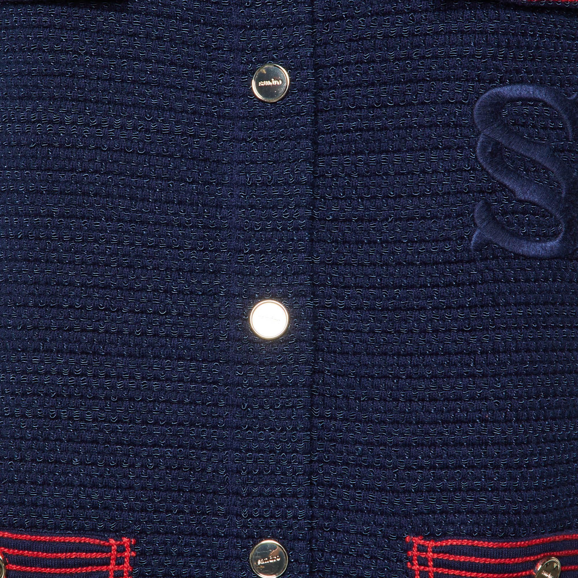 Sandro Navy Blue Knit Clovis Sleeveless Coatigan - Image 3