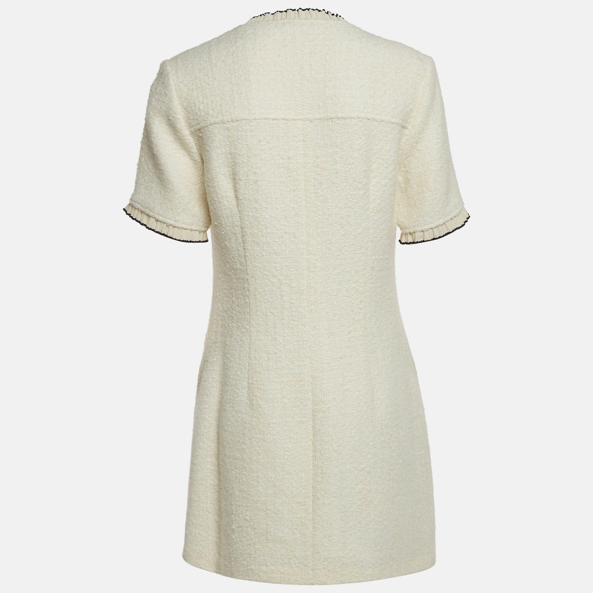 Sandro White Tweed Molly Mini Dress - Image 3