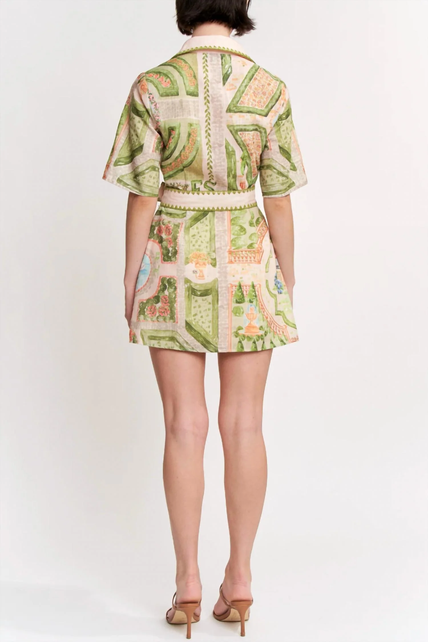 Sariyah Shirt Dress In Green - Image 2