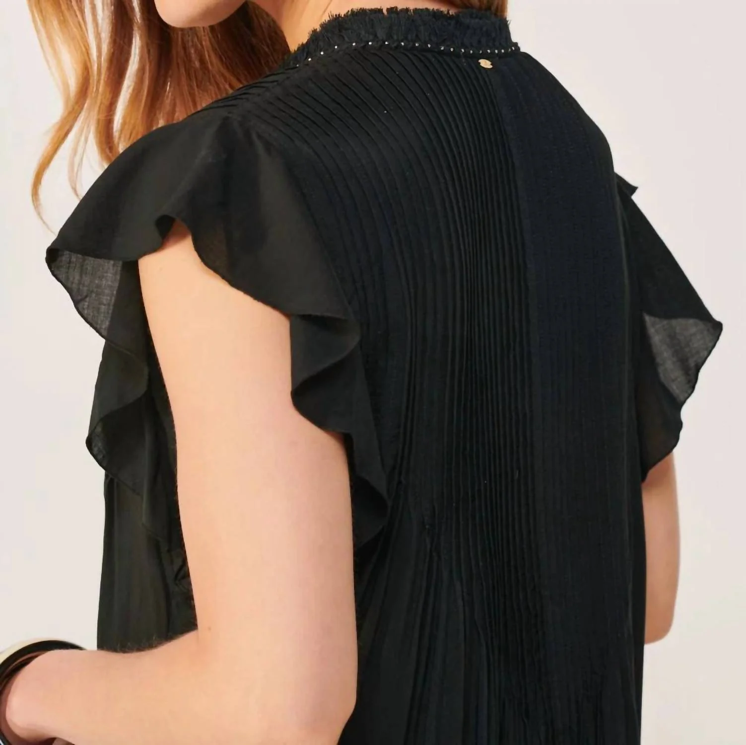 Sasha Mini Dress In Black - Image 5