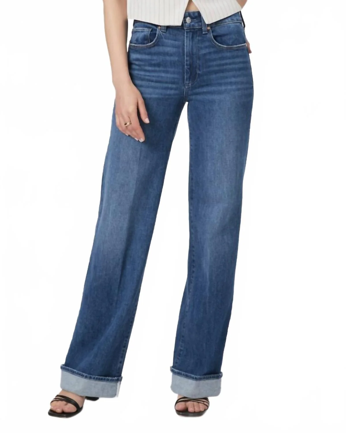 Sasha Wide Cuff Jean In Nadira