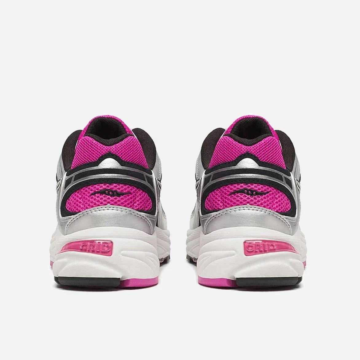 Saucony Grid Jazz S70899-7 Sneakers Men's Pink Silver Lifestyle Shoes LIQ504 - Image 4