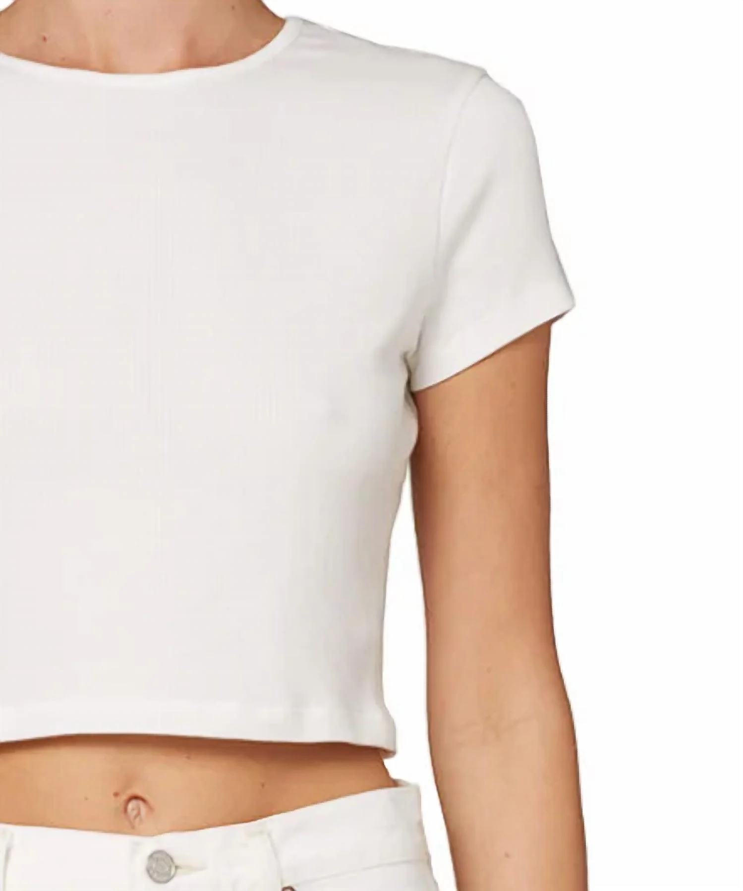 Savannah Tee Top In White - Image 2