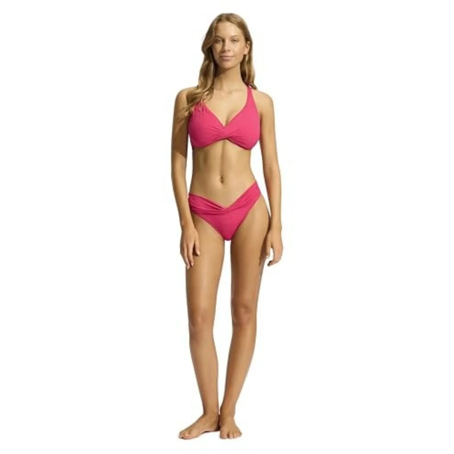Seafolly Collective Hipster Womens Raspberry Twist Band Swimwear Beach GBO25 - Image 4
