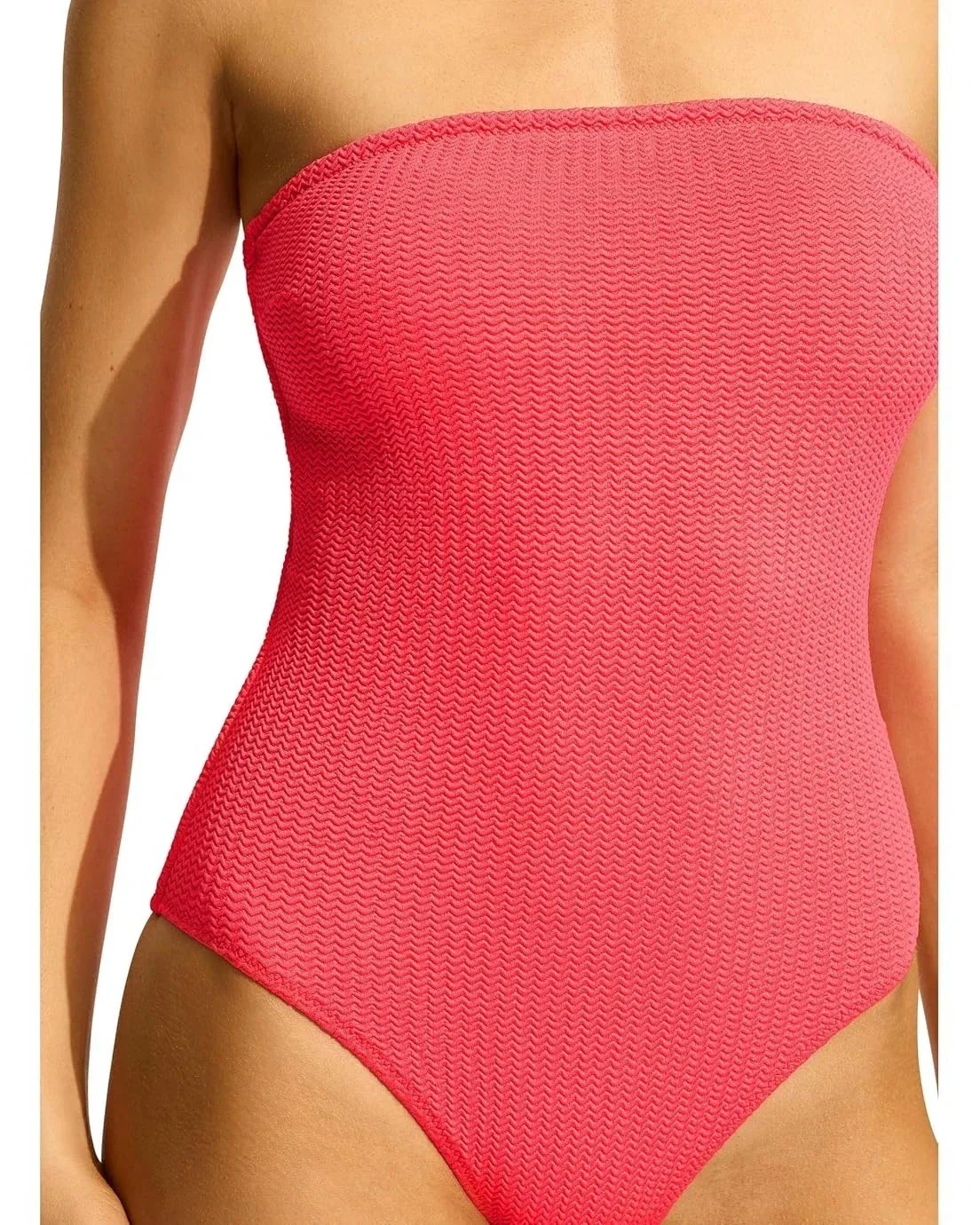 Seafolly SeaDive Bandeau Swimsuits Womens Snapdragon Stretch One-Piece GBO1914 - Image 4