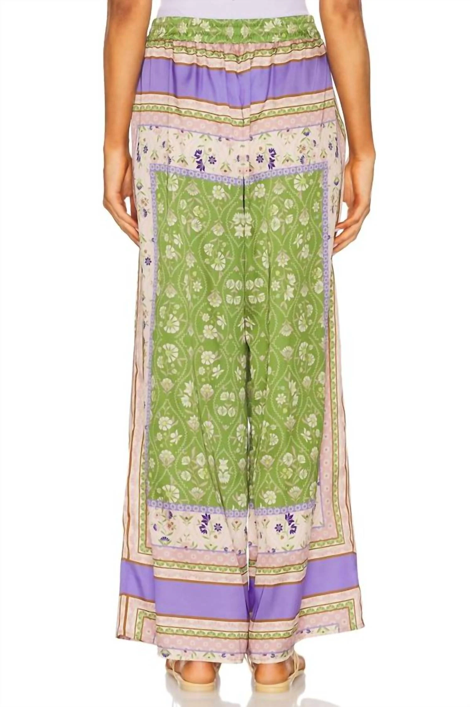 Selena High Rise Pants In Matcha Love - Image 3