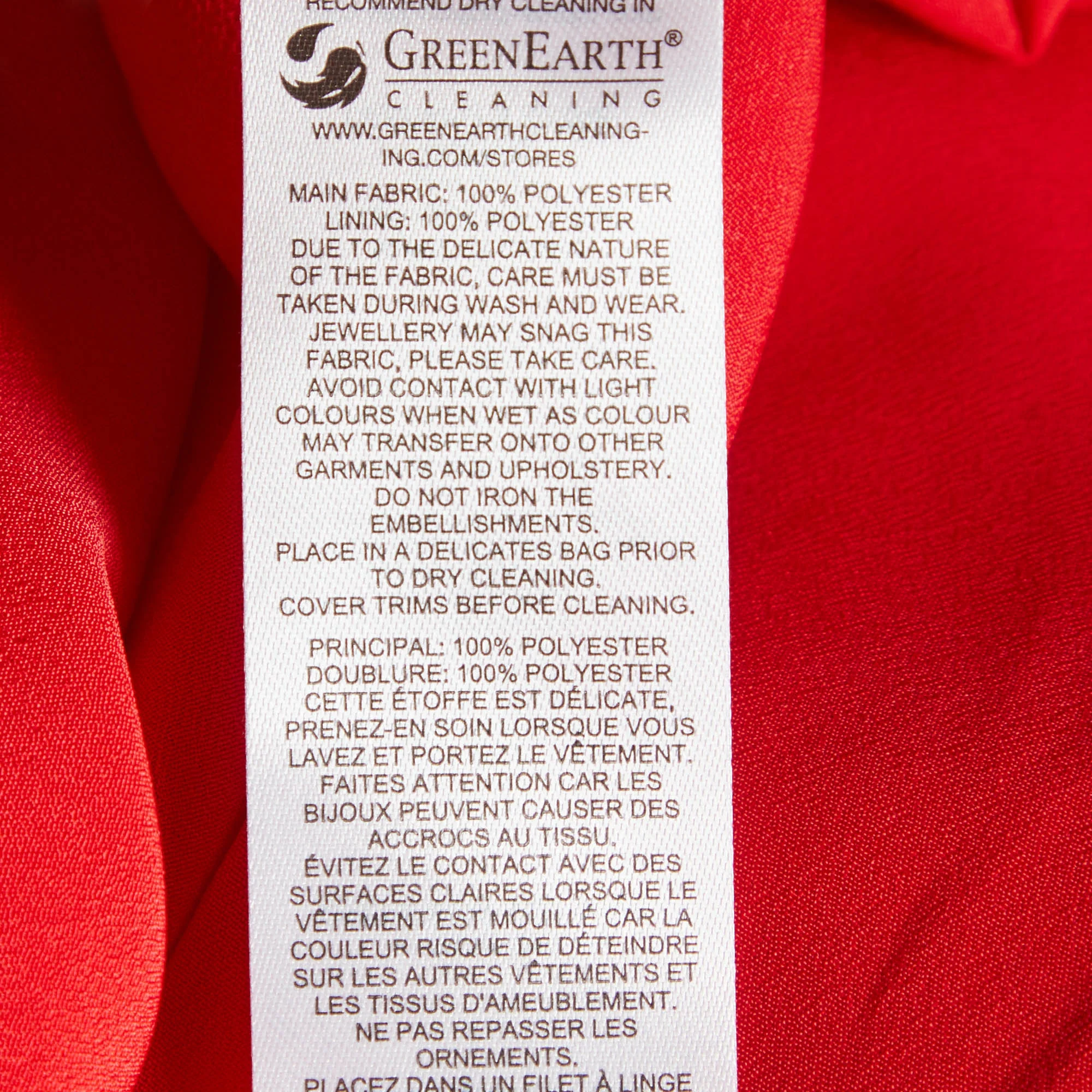 Self-Portrait Red Crepe Bow Mini Dress - Image 6