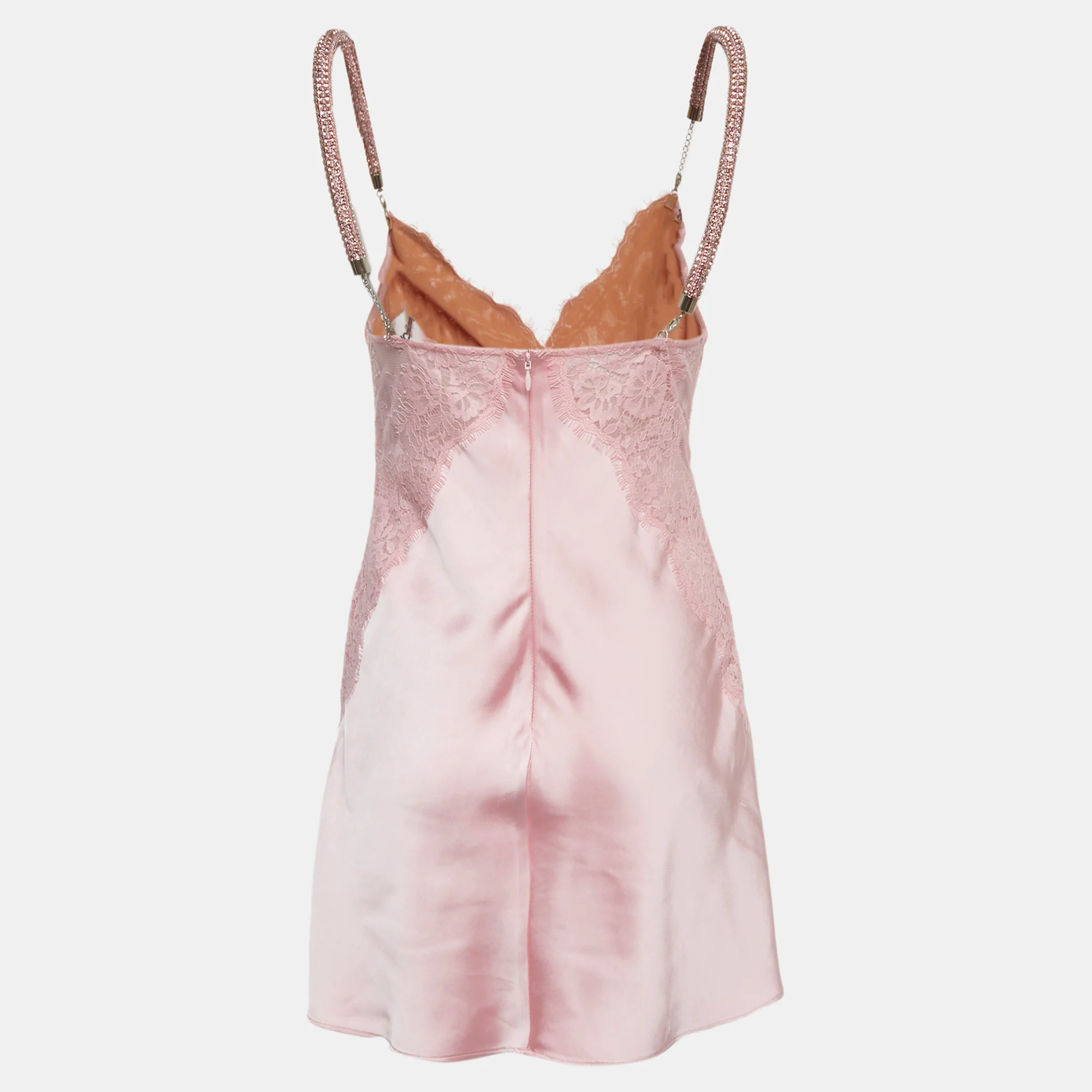 Self-Portrait X Christopher Kane Pink Lace Mini Dress - Image 3