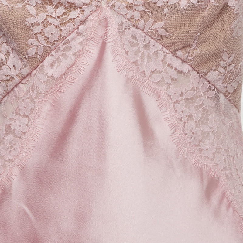 Self-Portrait X Christopher Kane Pink Lace Mini Dress - Image 4
