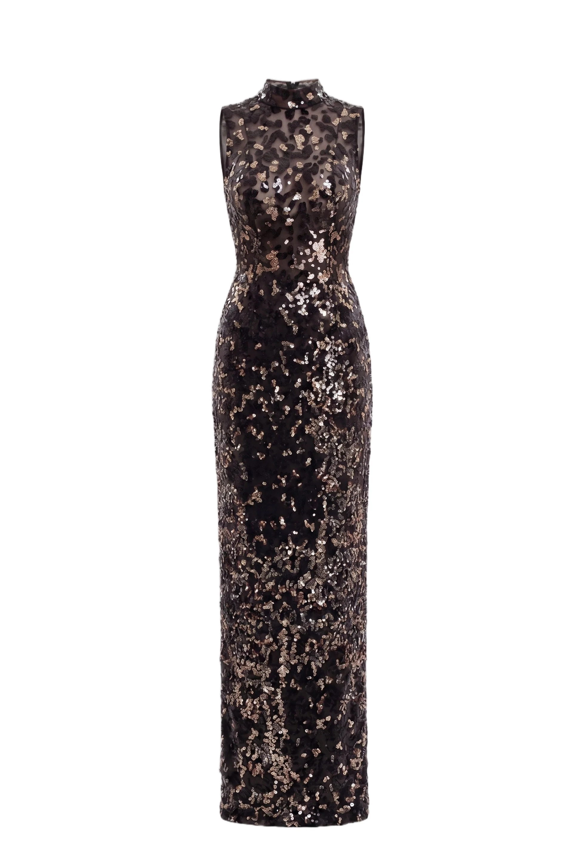 Sequin Embroidered Long Dress