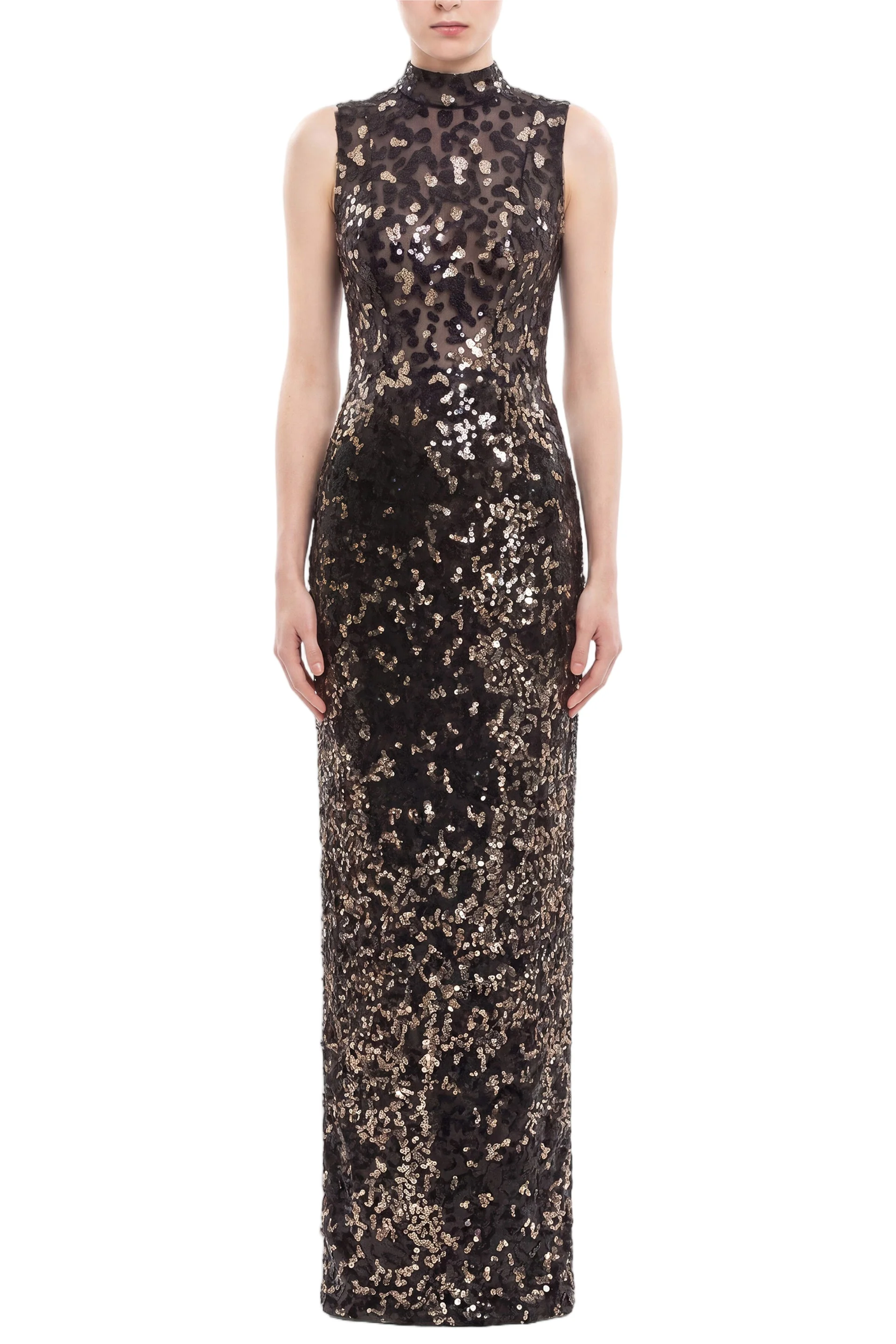 Sequin Embroidered Long Dress - Image 2