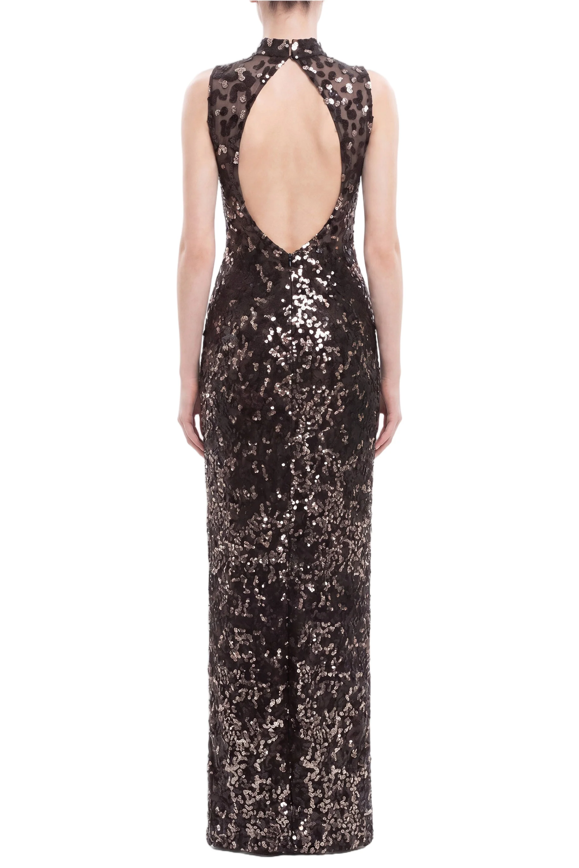 Sequin Embroidered Long Dress - Image 4