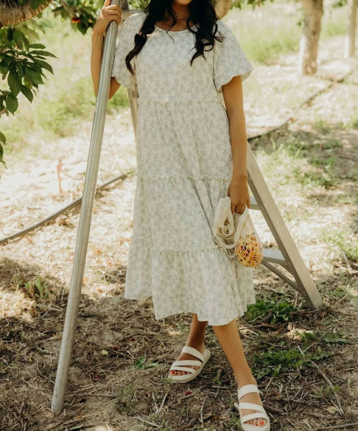 Serena Midi Dress In Lucky Clover