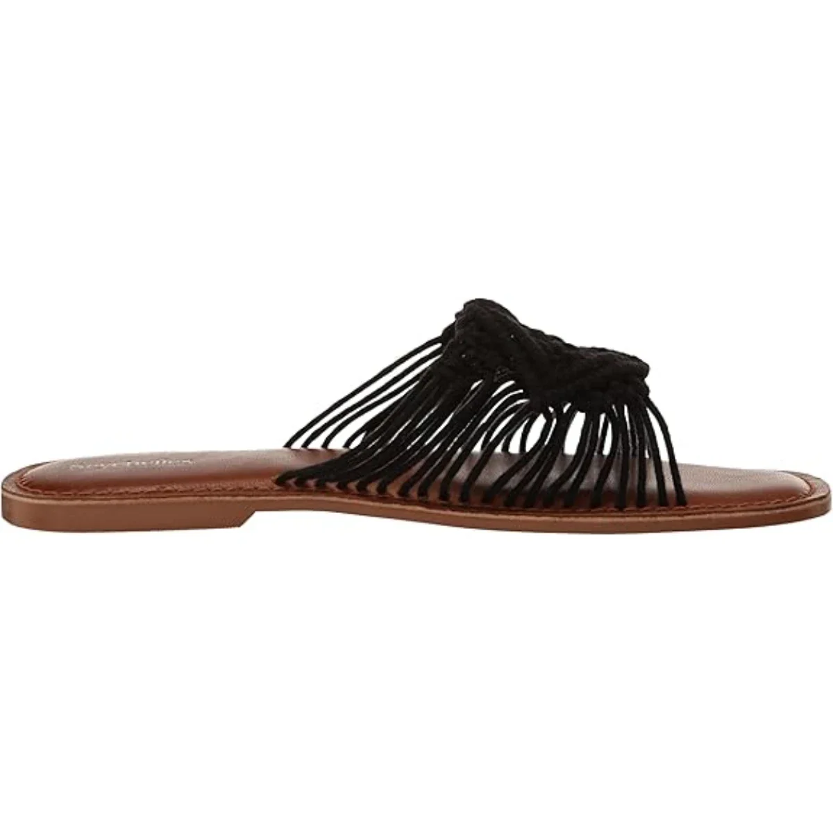Seychelles Mahogany Flat Sandals Womens Black Squared Toe Slip On Slide HTAT1230 - Image 3