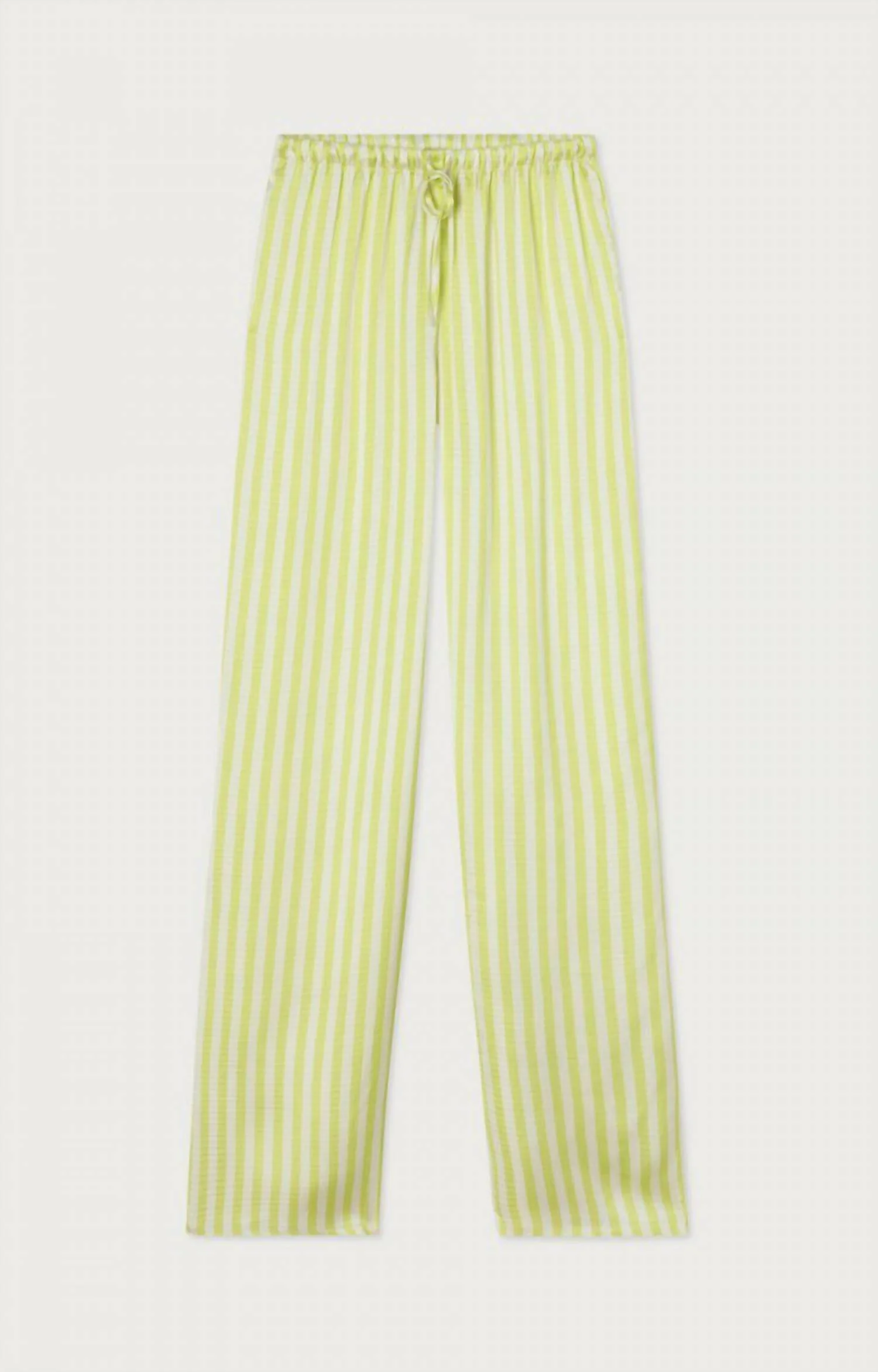 Shanning Pant In Fluorescent Yellow Stripes - Image 4