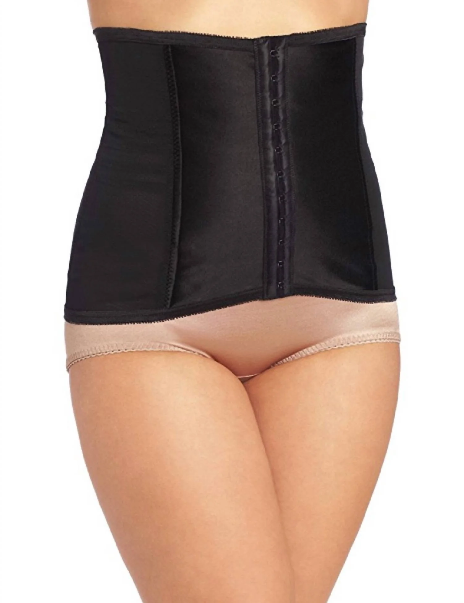 Shapette Powermesh Cincher Plus Shapewear In Black - Image 2