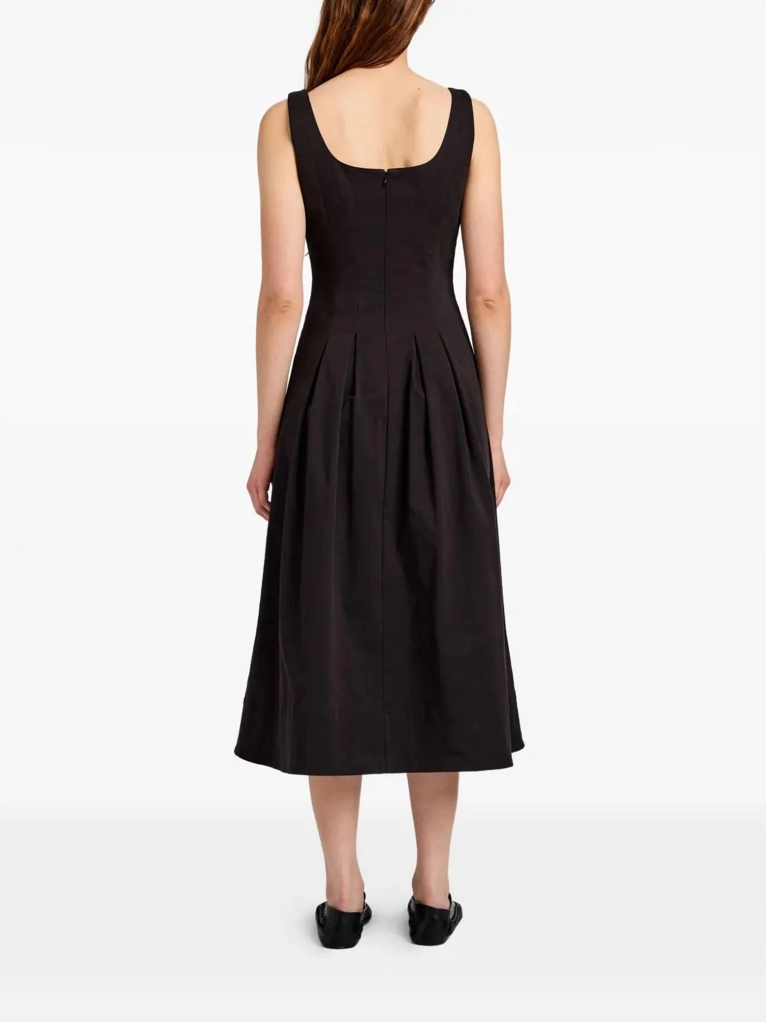 Shelby Midi Dress In Black - Image 5