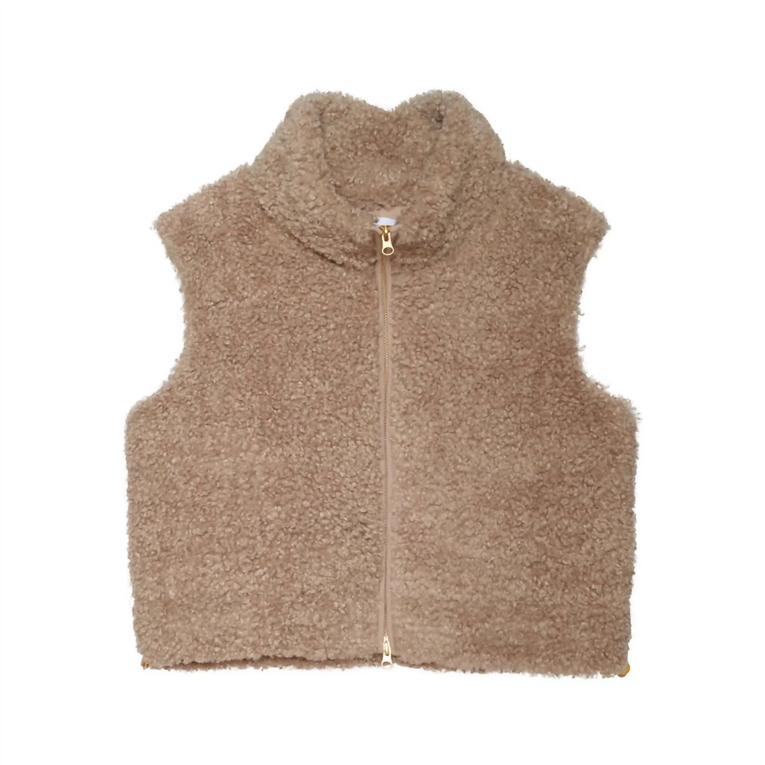 Sherpa Cecily Vest In Latte - Image 4