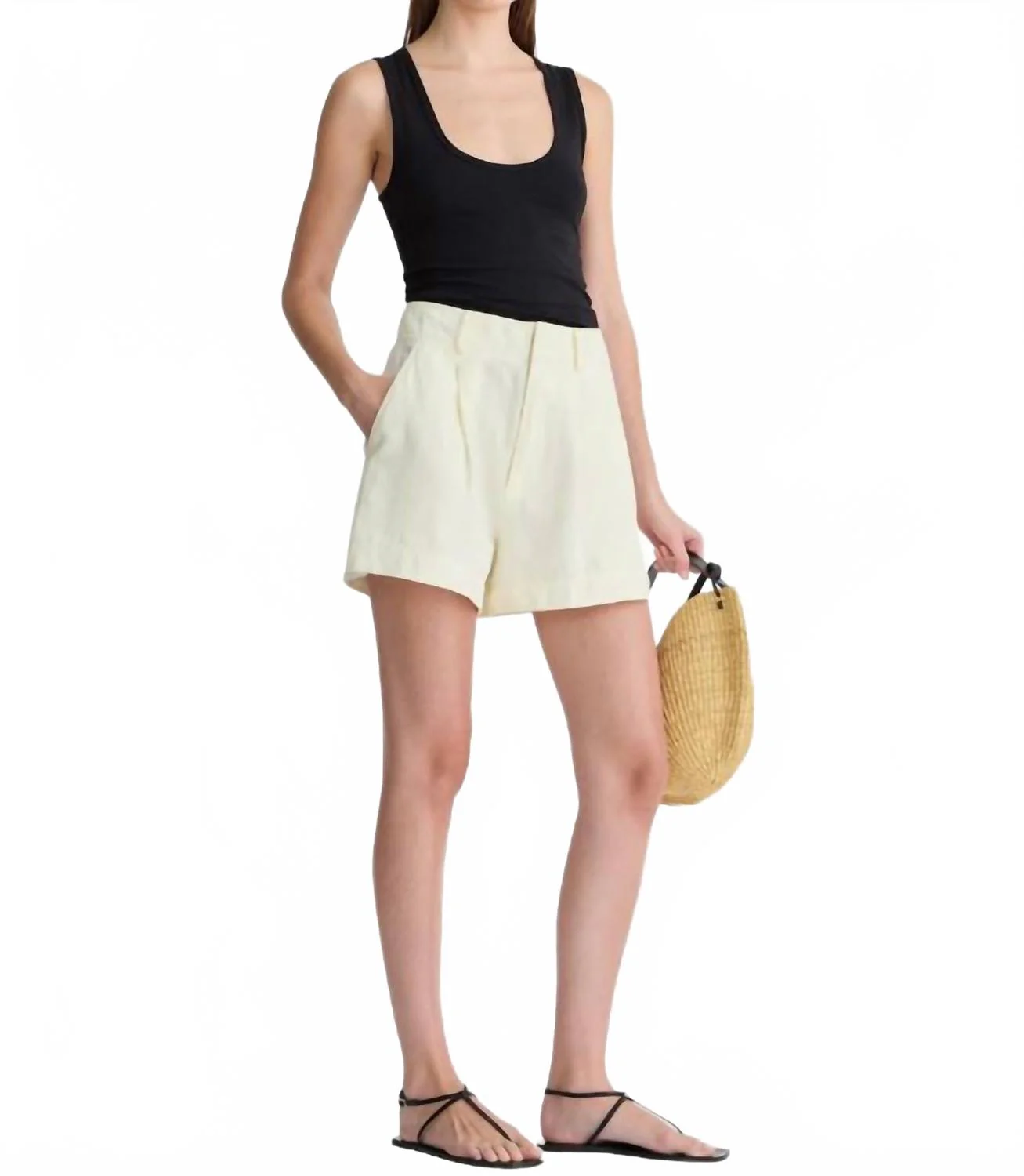 Short Bari Short In Cream - Image 3