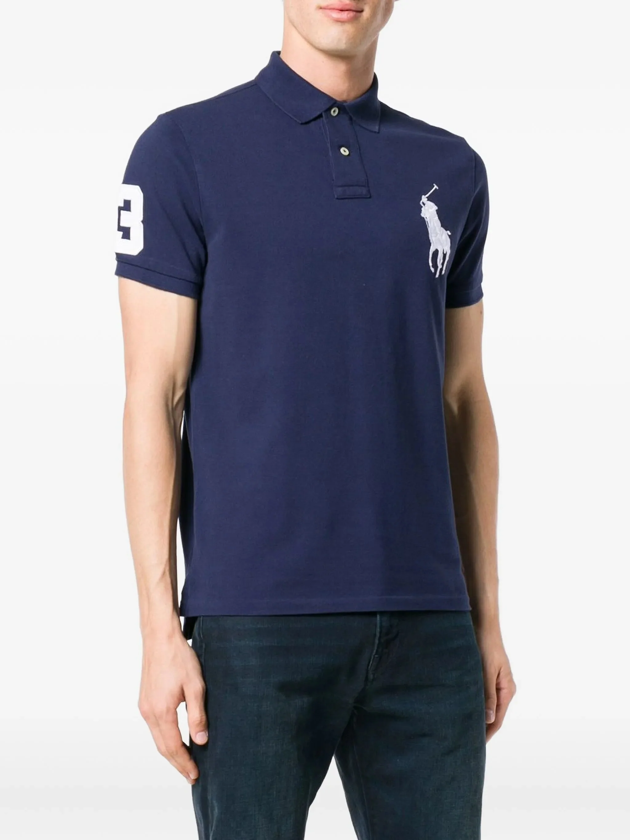 Short-Sleeve Cotton Polo Shirt - Image 3