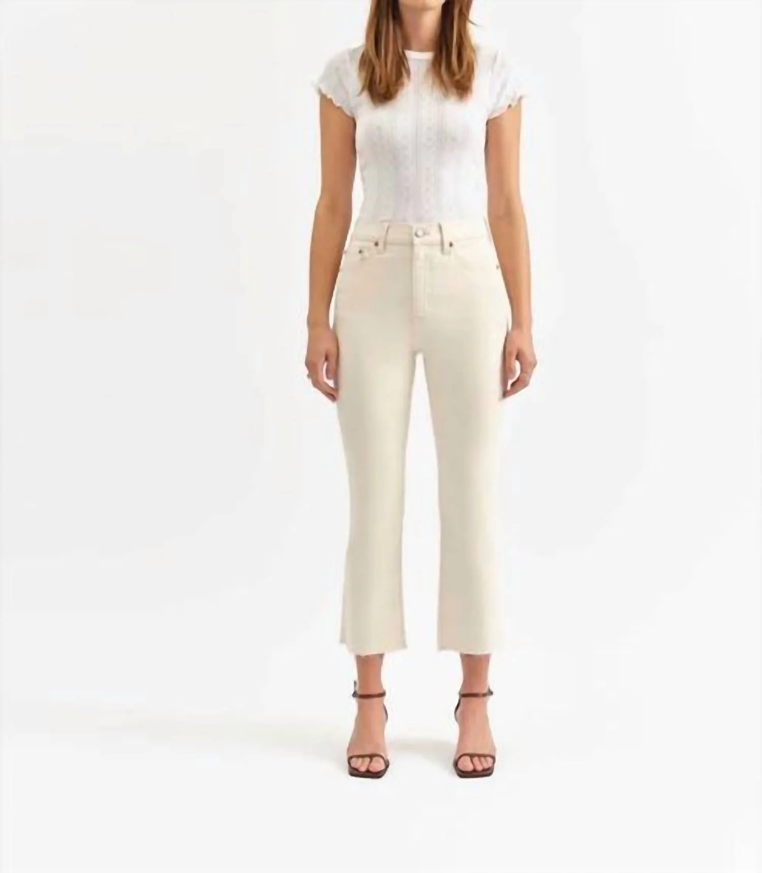 Shy Girl Raw Cut Flare Bootcut Pants - Image 4