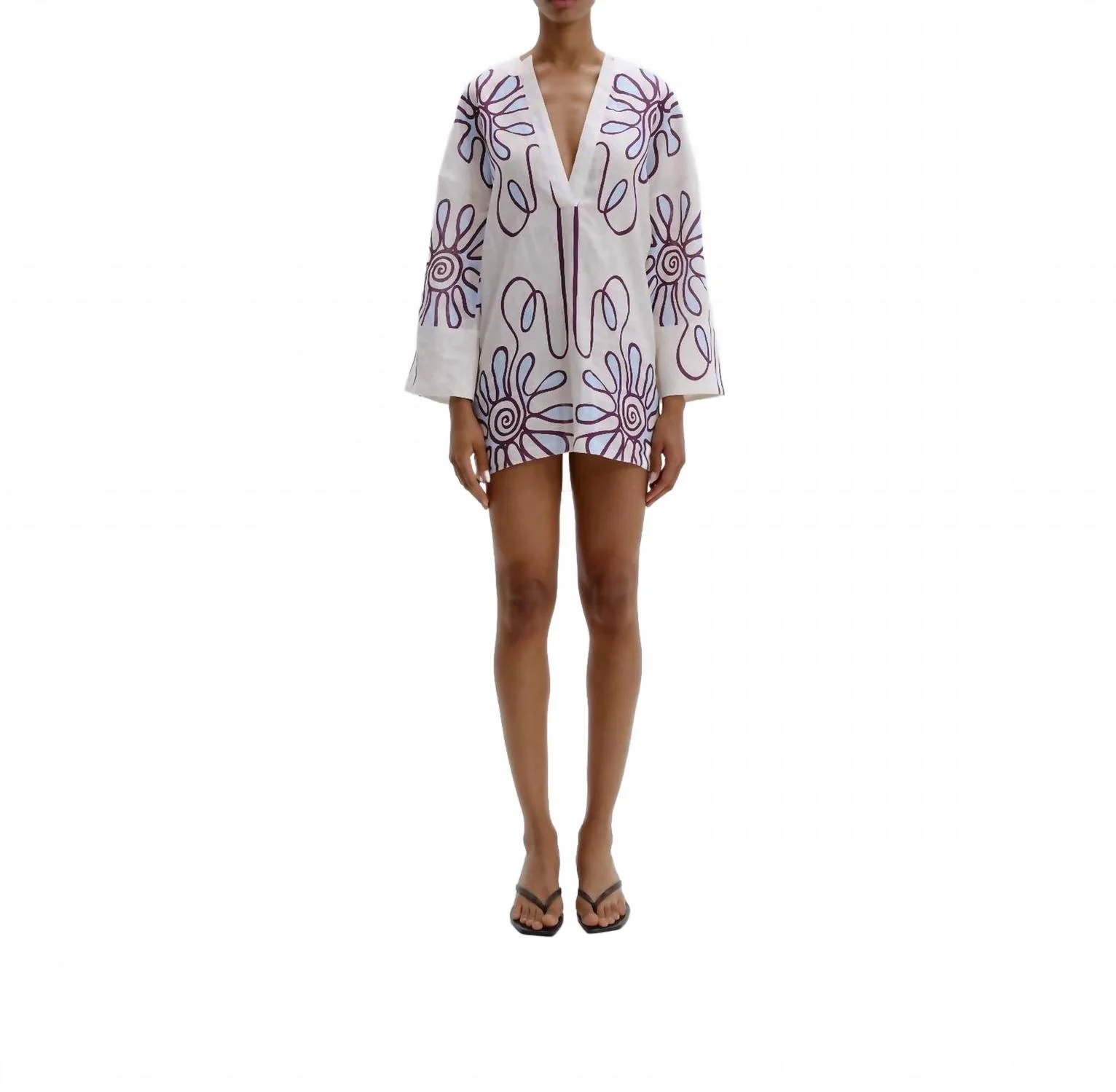 Siena Mini Tunic Dress In Ivory