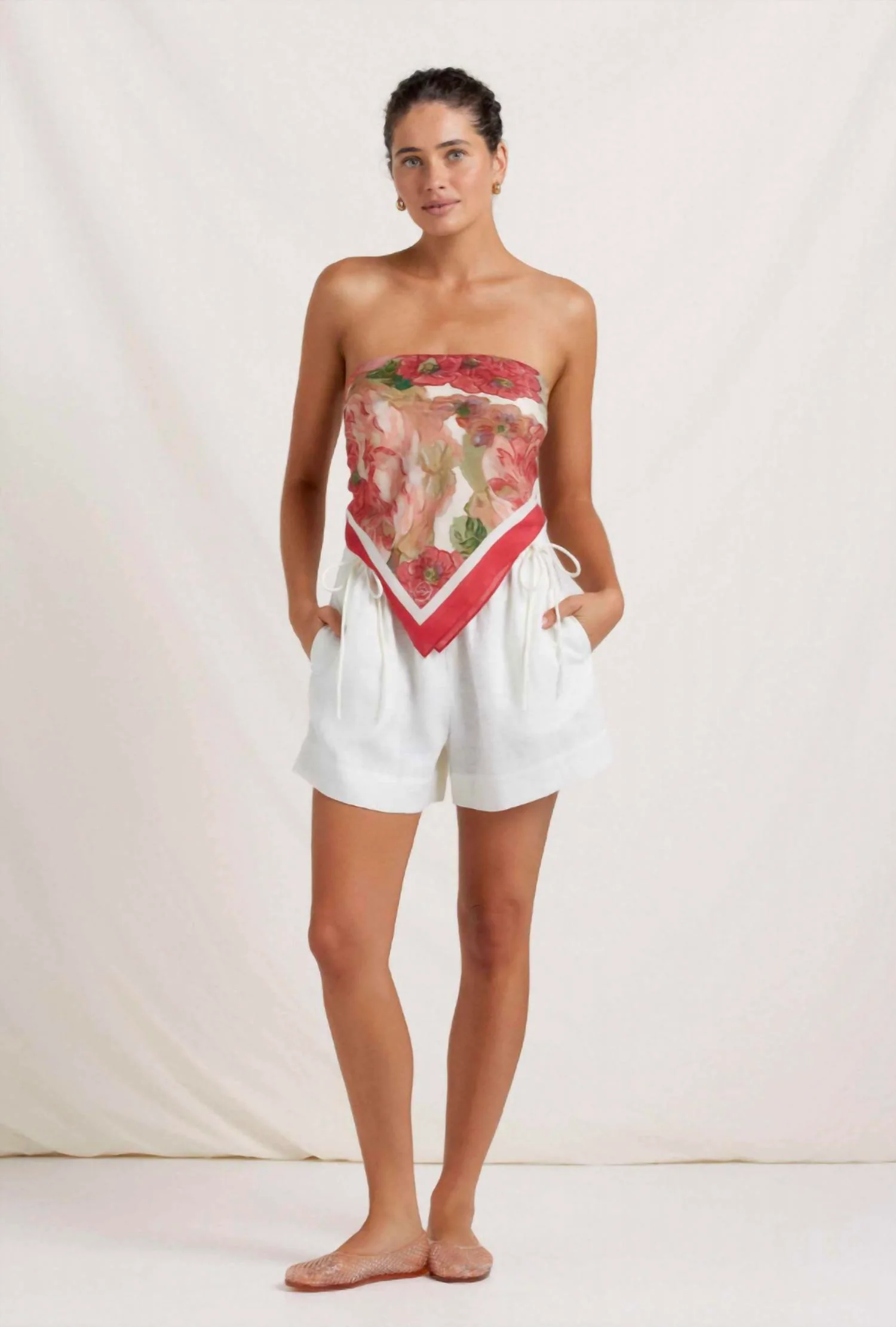 Signature Scarf Top In Dahlia