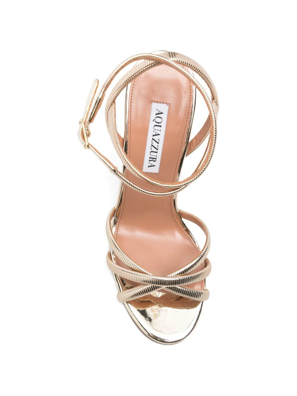 Silk And Nylon Blend Strappy Sandals - Image 4
