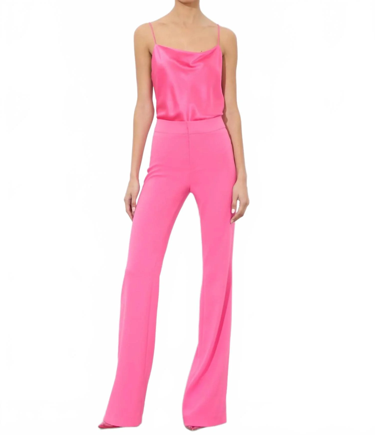 Silk Bodysuit In Wild Pink - Image 4