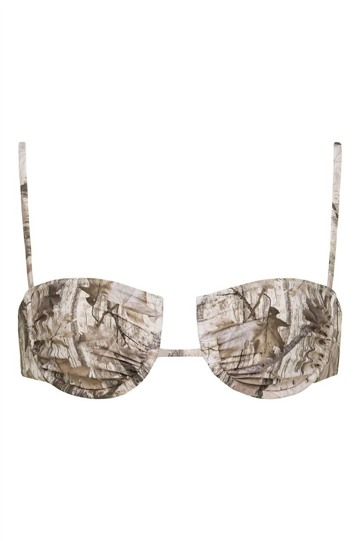 Simonette Underwire Bikini Top In Camo - Image 4