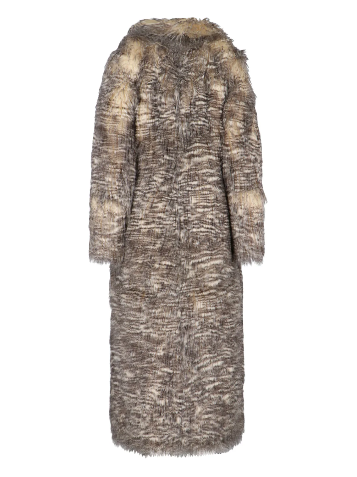 Single-Breasted Faux Fur Coat - Image 2