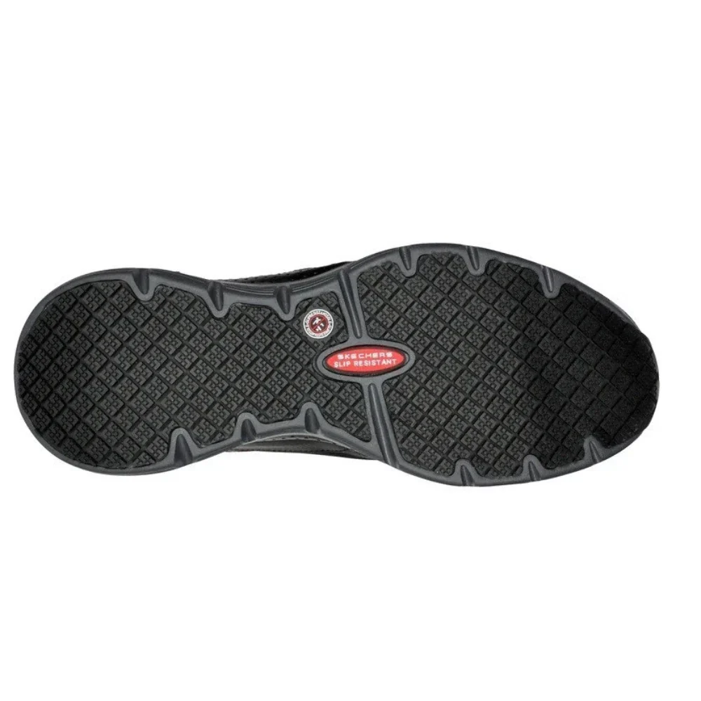 Skechers SR - Bensen 200159-BKRD Men's Black Comp Toe Work Shoes HTAT1147 - Image 5