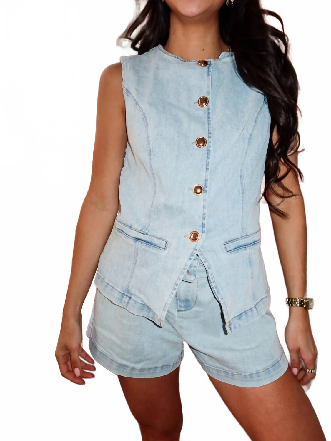 Skies Denim Shorts In Blue