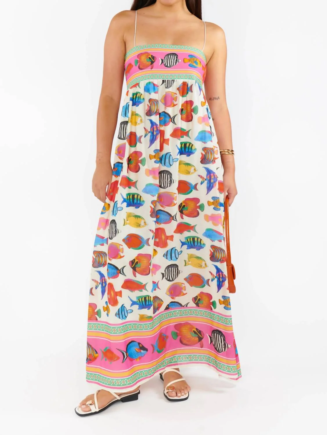 Skylar Maxi Dress In Rainbow Reef