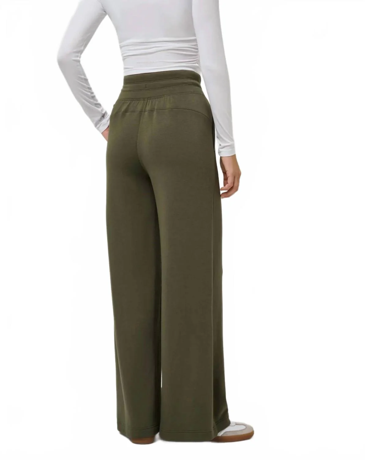 Skyloft Soft Wide Leg Pant In Olive Green - Image 2