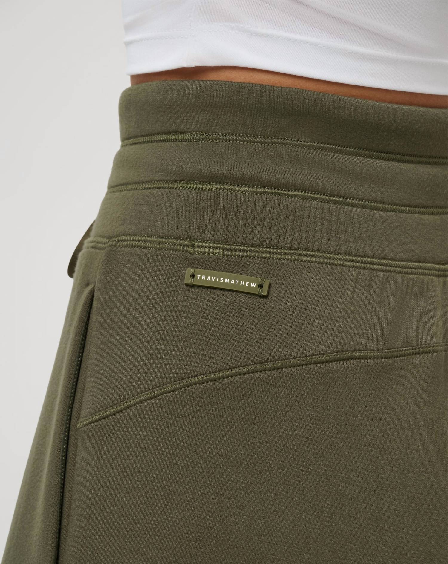 Skyloft Soft Wide Leg Pant In Olive Green - Image 3