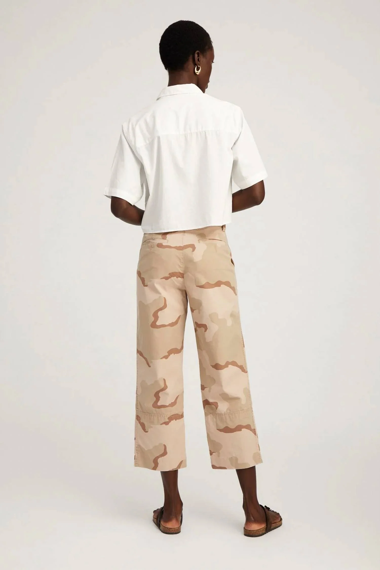 Slash Pocket Trouser In Dusty Pink Camo - Image 4