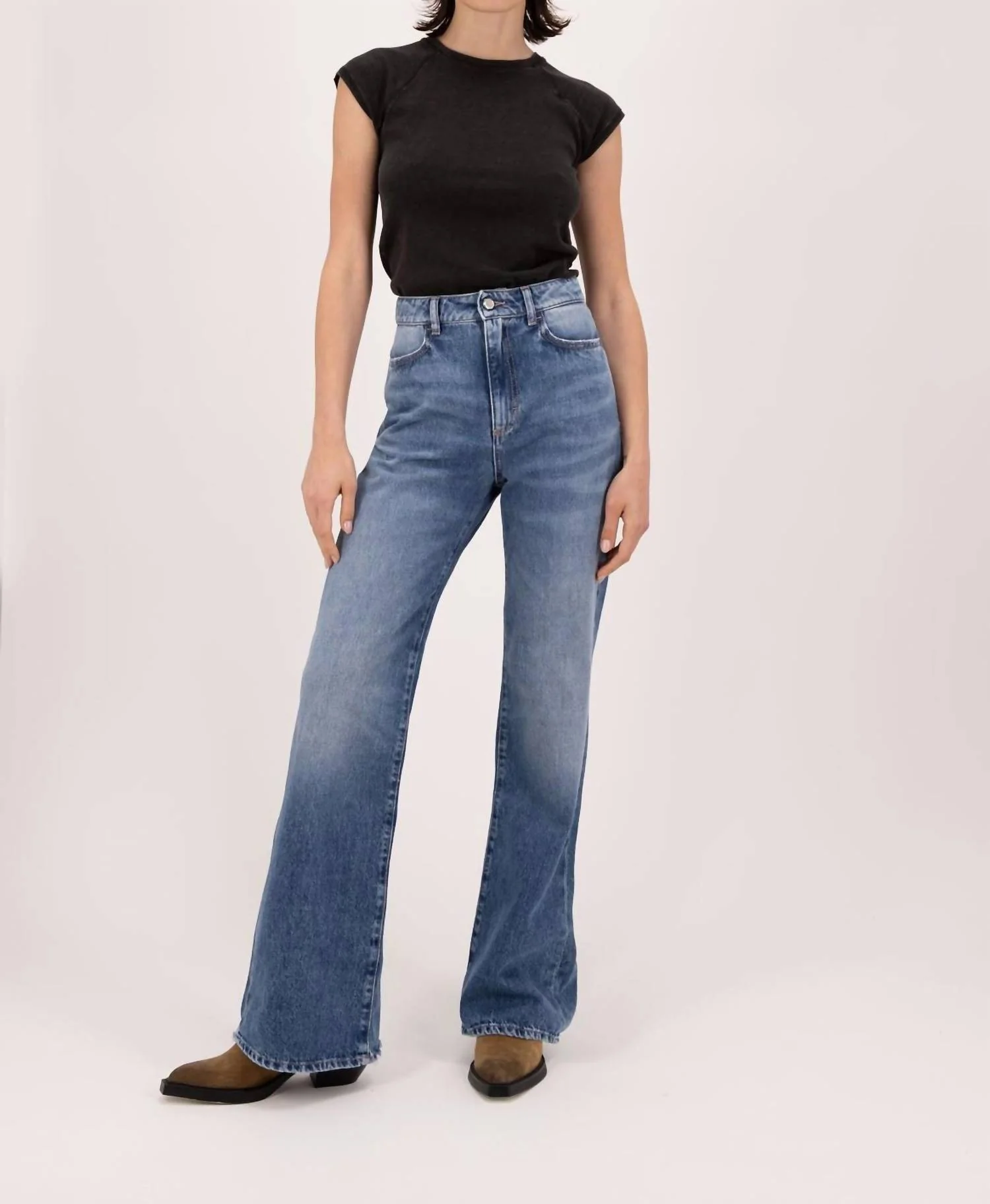 Slim Flared Jeans In Eclipse