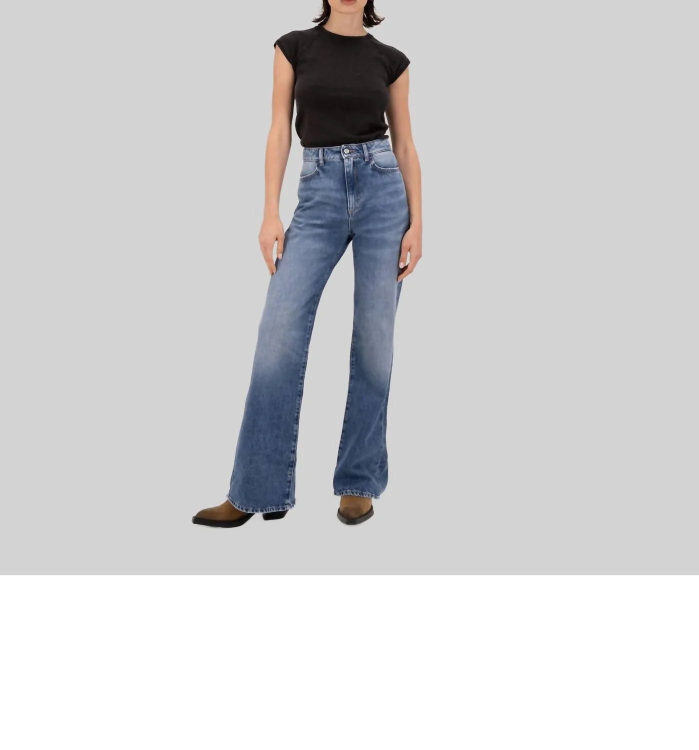 Slim Flared Jeans In Eclipse - Image 3
