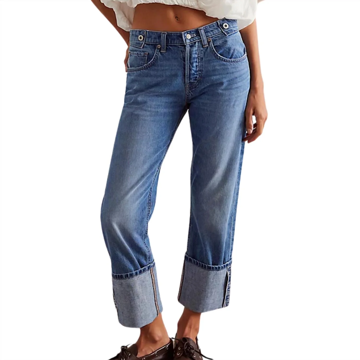 Slim Shade Selvedge Jean In True Blue