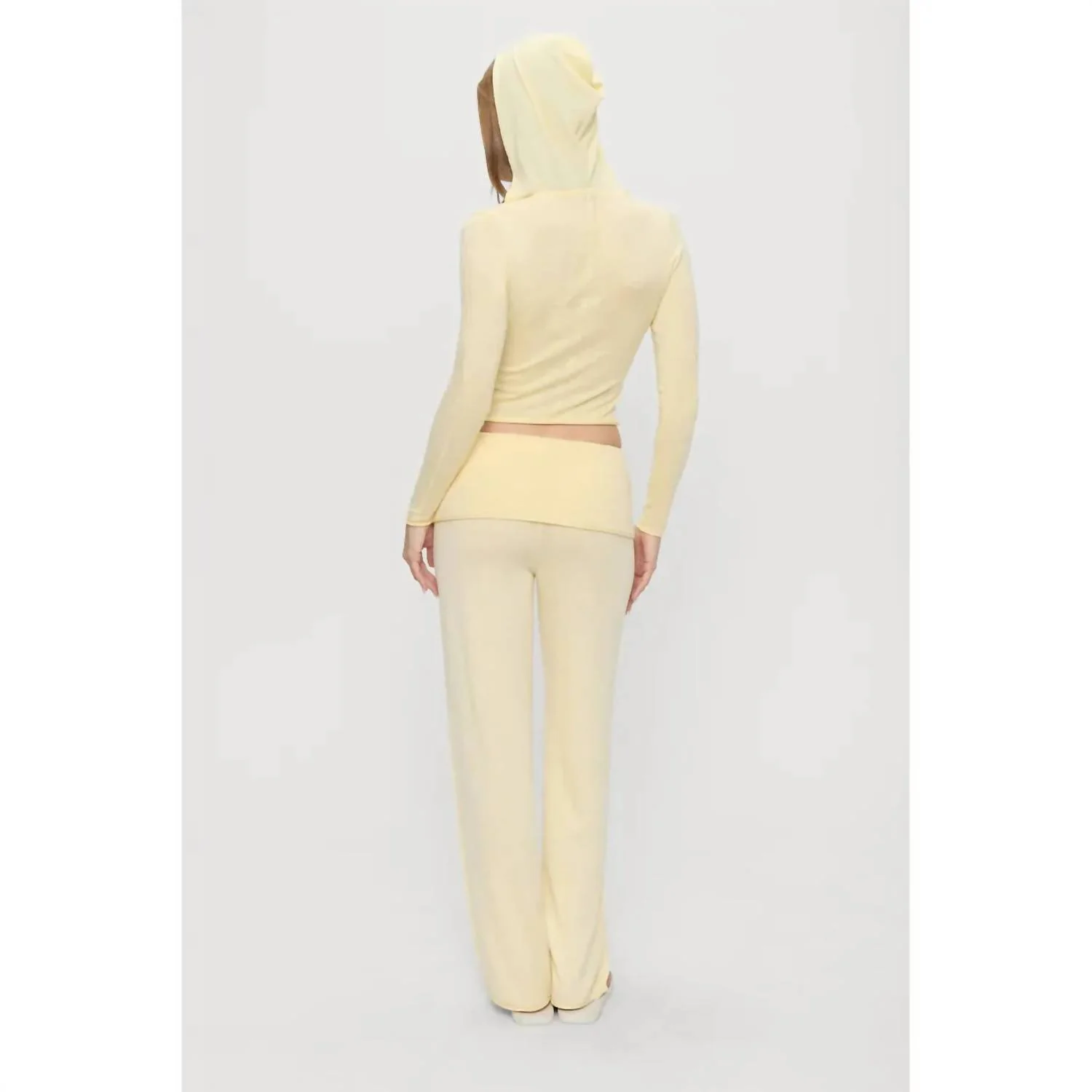 Sloane Knit Hoodie In Buttercream - Image 3