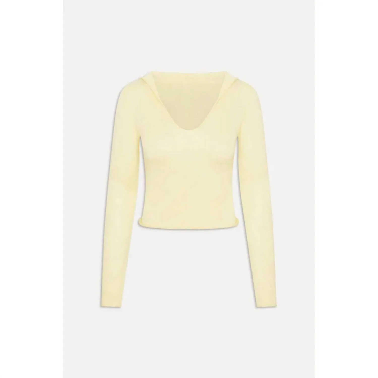 Sloane Knit Hoodie In Buttercream - Image 4