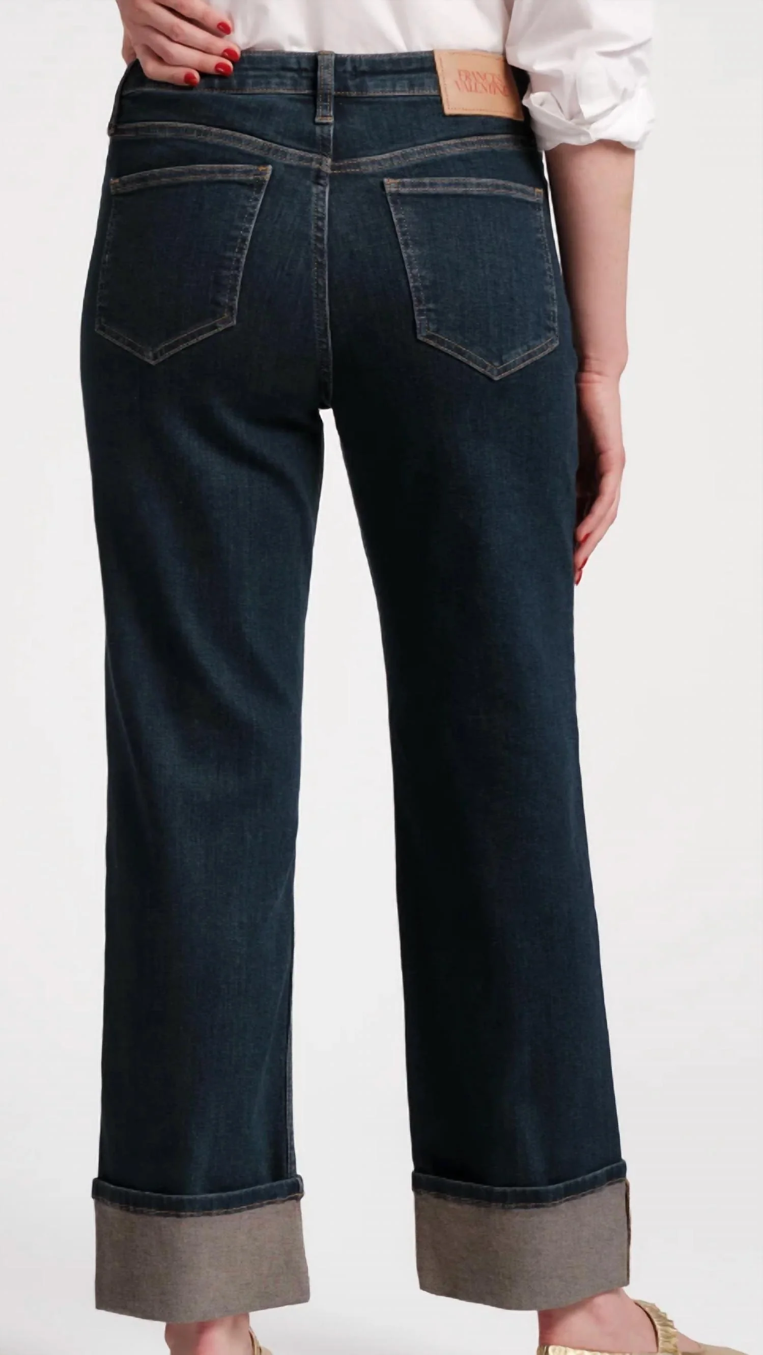 Smarty Cuffed Jean In Denim - Image 2