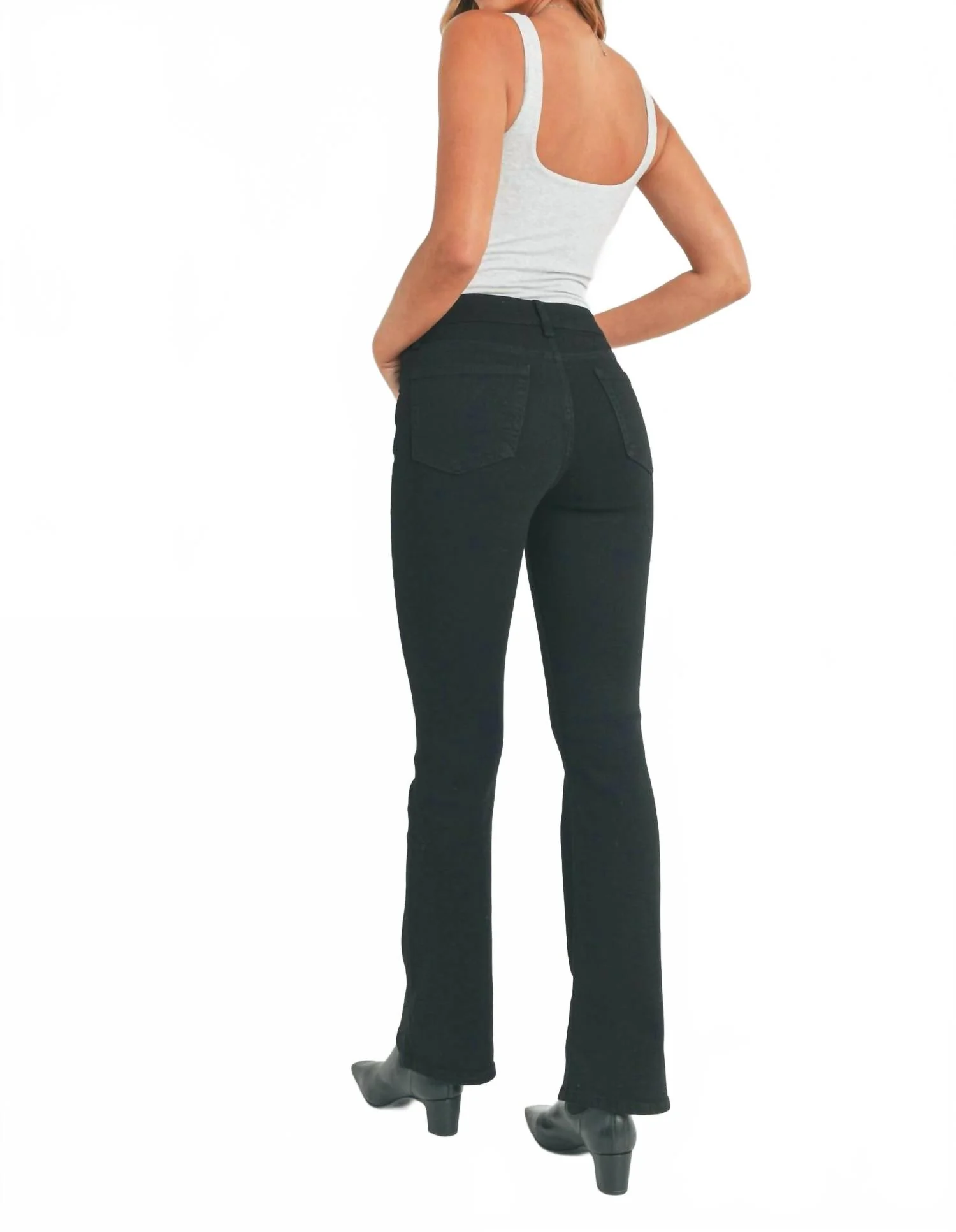 Smoky Hollow Flare Jean In Black - Image 4