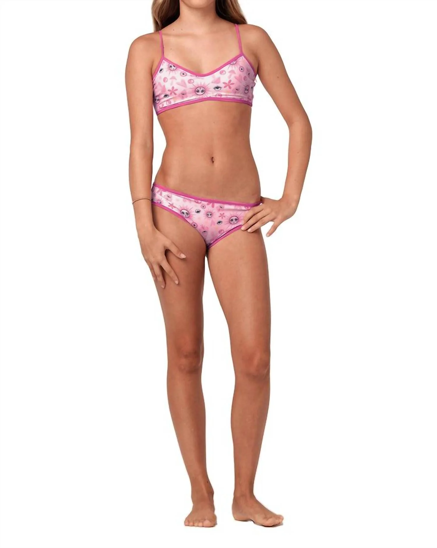 So Chic Bikini Set In Happy Hippie Pink
