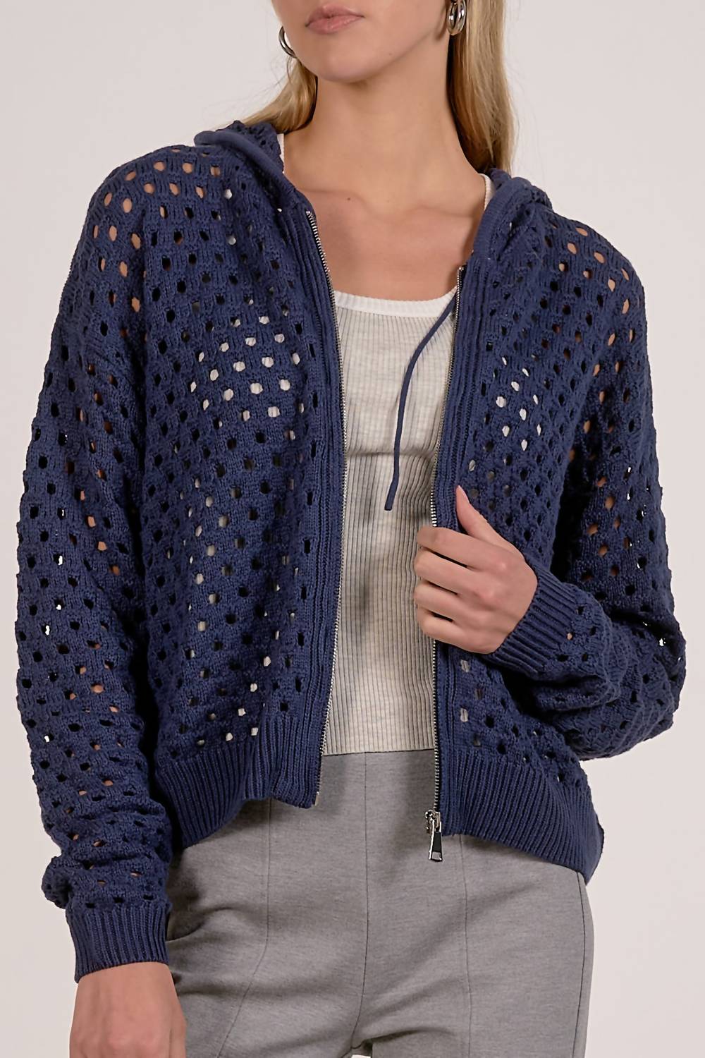 Sofia Sweater Cardigan In Navy