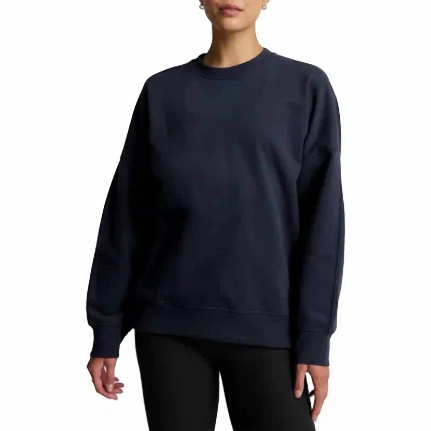 Solstice Oversized Sweatshirt In After Dark Navy - Image 2
